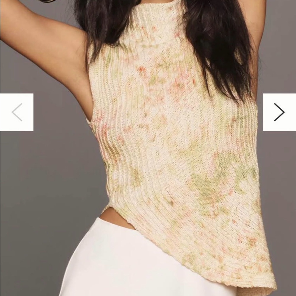 Anthropologie Asymmetrical Rib Sweater Tank
